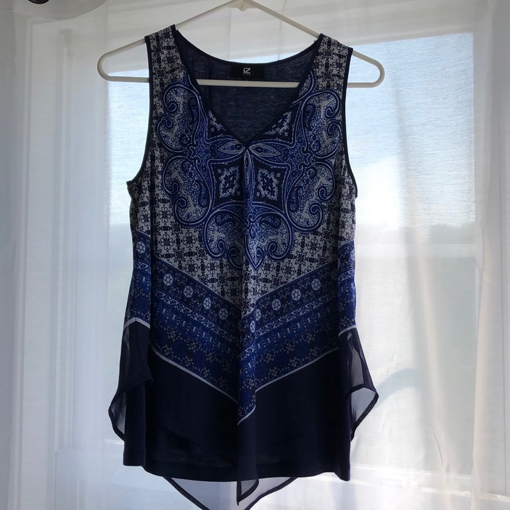 Indie Blue Tank Blouse